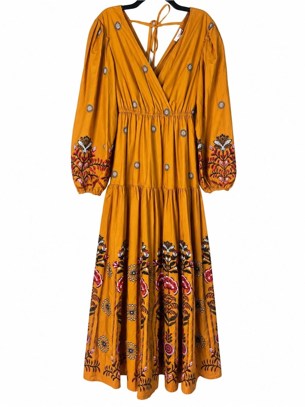 A Loves A Dark Blaze Embroidered Boho Maxi Dress Size S - Picture 3 of 16
